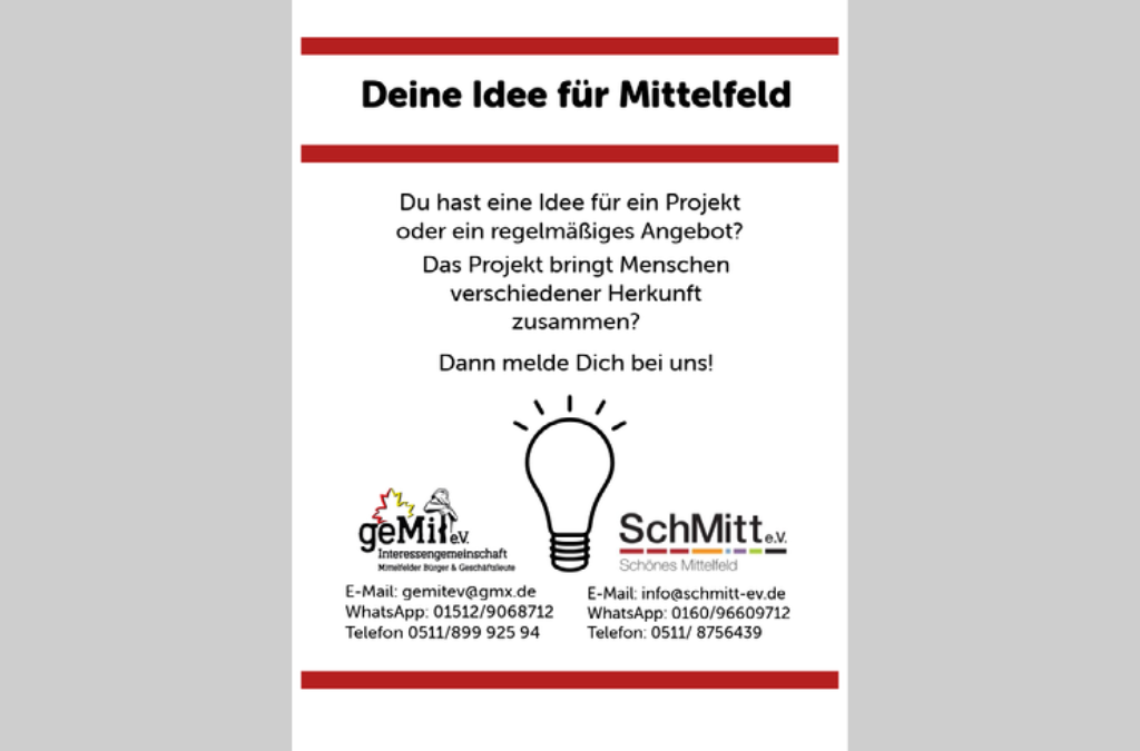 Deine Idee für Mittelfeld!