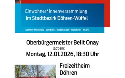 Montag, 09. Februar, 18.30 Uhr – Oberbürgermeister Belit Onay lädt ein.